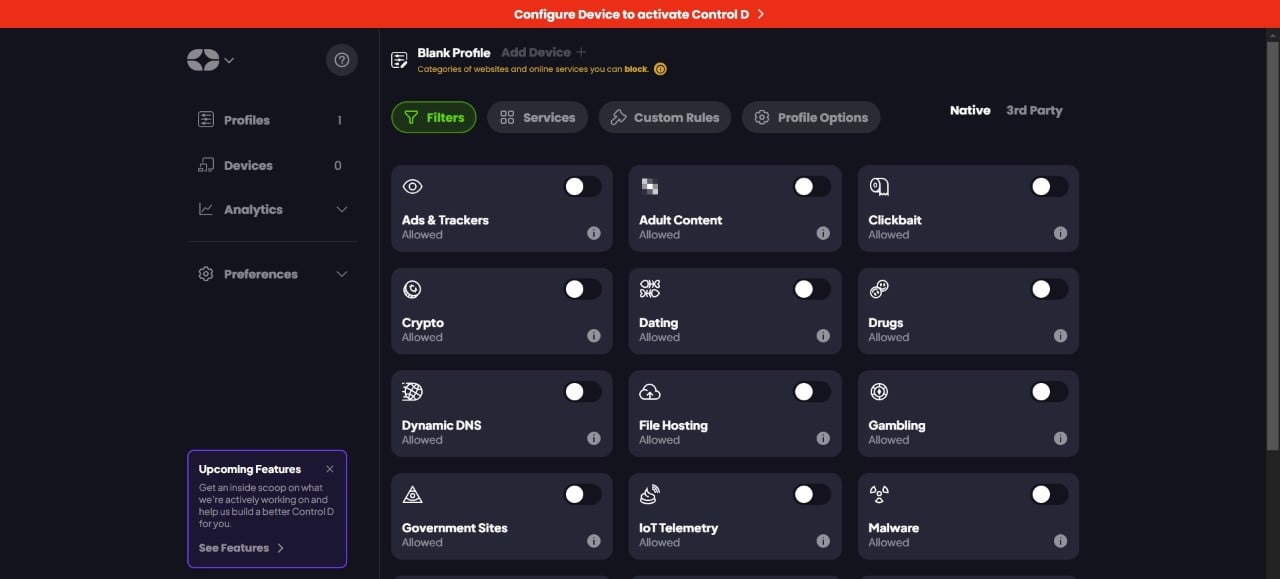 control d dns-services