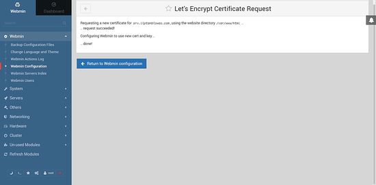 Certificato Let's encrypt