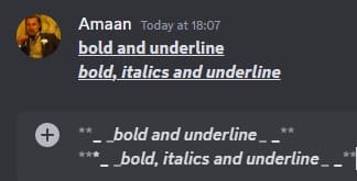 formato combinado de Discord