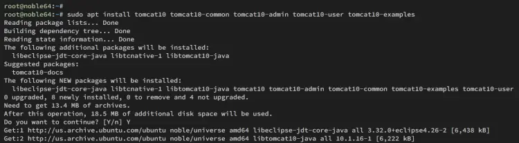 instalando apache tomcat