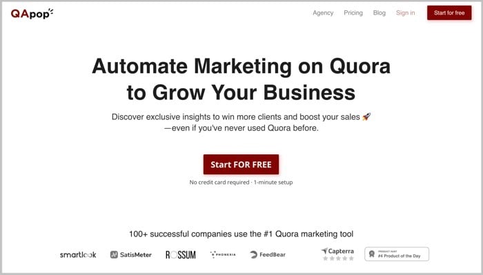 outil de marketing quora qapop
