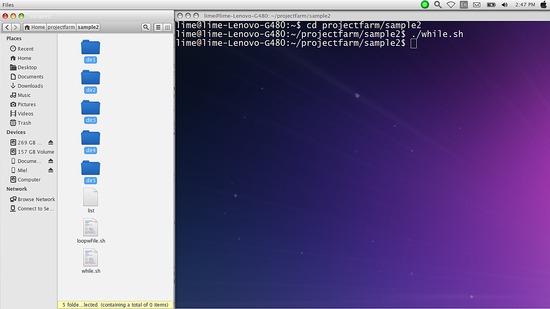 Lecture de fichier utilisant la boucle while dans le script bash