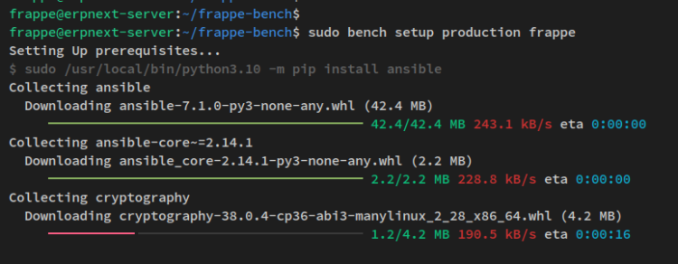install dependnecies