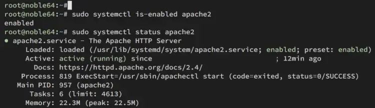 check apache