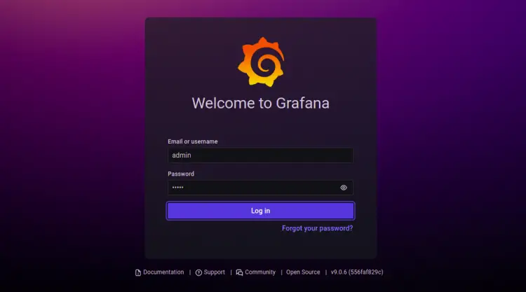 Accesso a Grafana