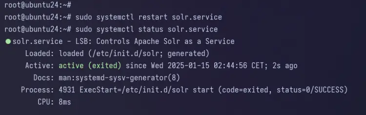 проверка solr