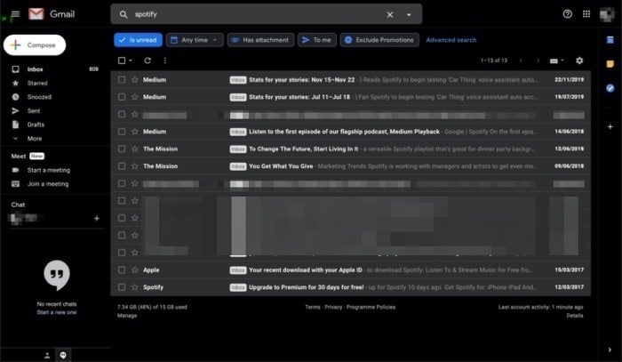 Gmail検索チップの使い方
