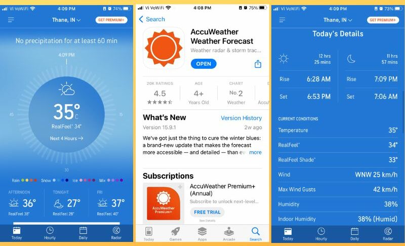 приложение accuweather для ios