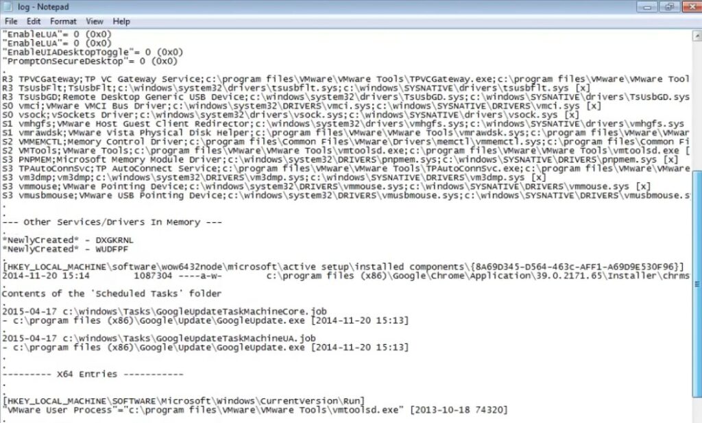 Rapport de scan de Combofix