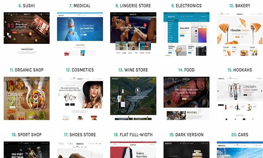 最高のWordPress eCommerceテーマ - Basel