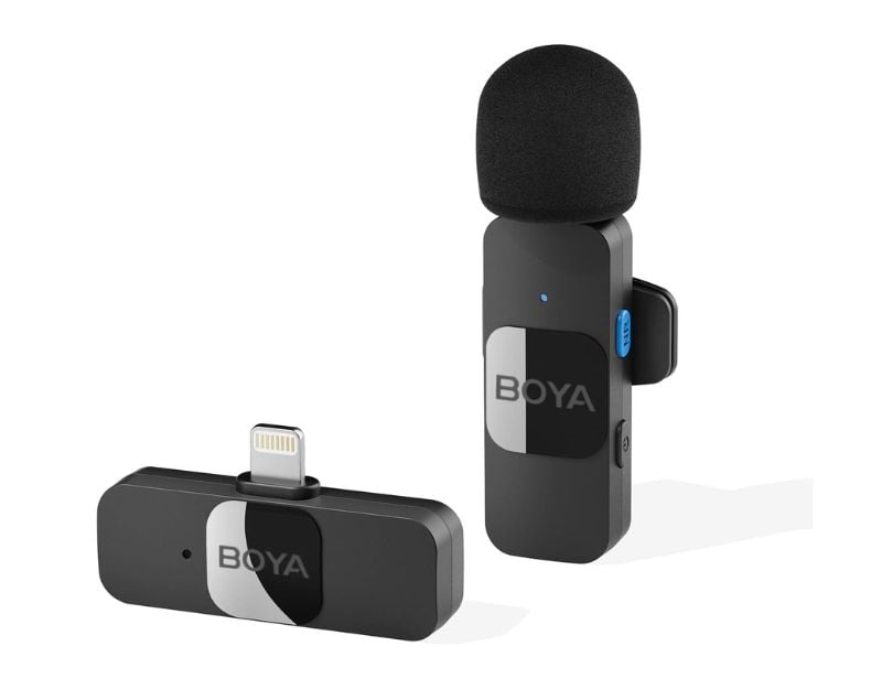 15 migliori accessori usb type-c per la serie iphone 15 - boya microfono lavalier wireless