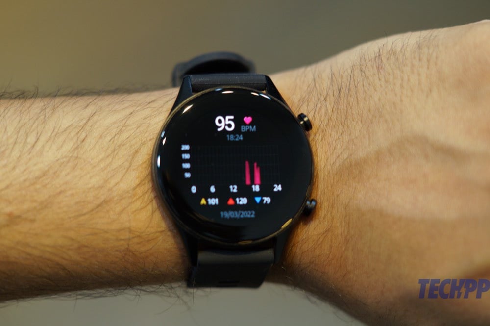 revisión del titan smart pro: un dispositivo portátil rico en funciones pero corto en lo esencial de los relojes inteligentes - monitoreo de frecuencia cardíaca de revisión del titan smart pro
