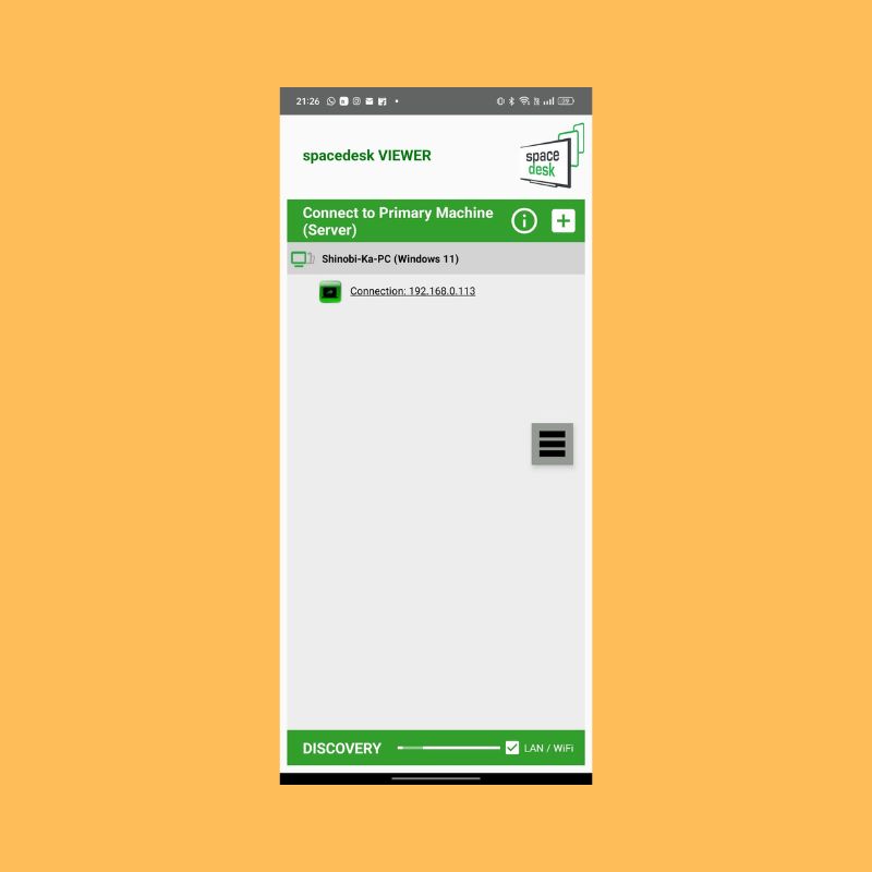 client spacedesk per mobile