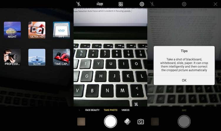 vivo v5s camera review: shoot s for selfie - vivo v5s ui