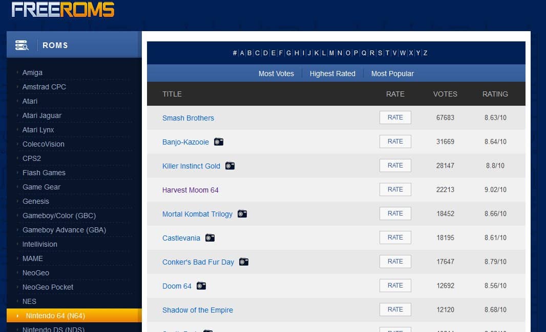 ベストROMサイト