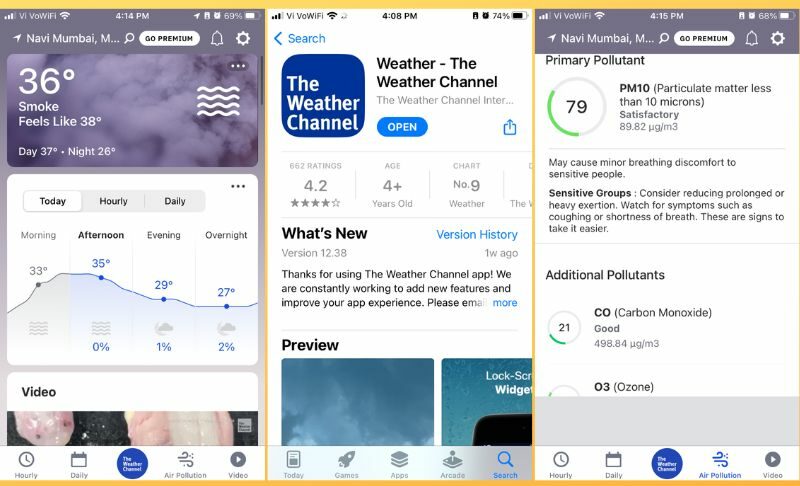 приложение the weather channel на ios