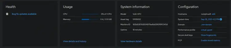 Accesso alla Console Web di Cockpit