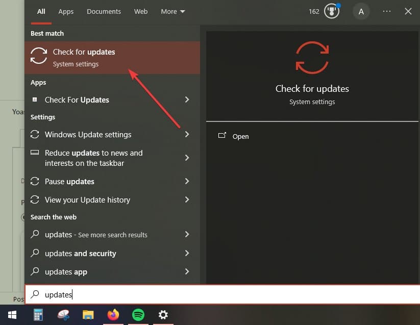 Aggiorna il browser Edge