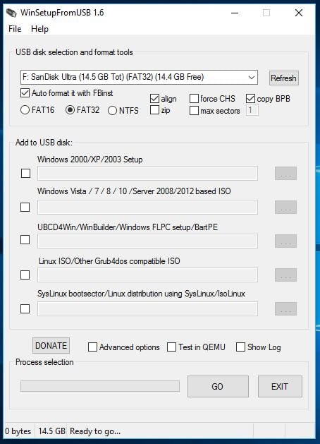 さあ、異なるオペレーティングシステムの複数のISOファイルを1つのUSBペンドライブにインストールする作業に取り掛かりましょう。