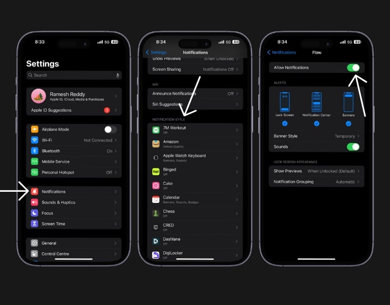 So aktivieren Sie Benachrichtigungen auf dem iPhone