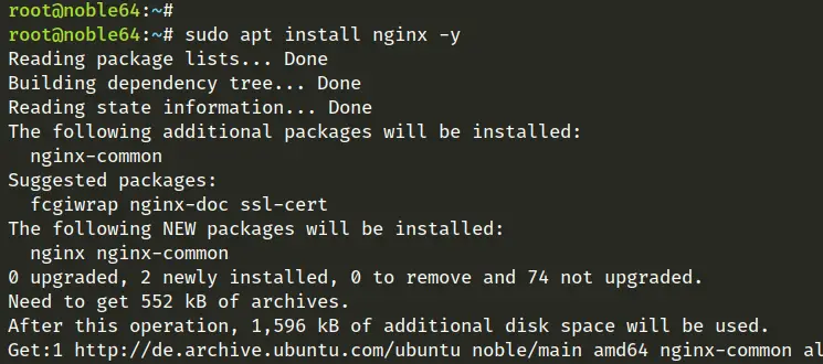 installer nginx