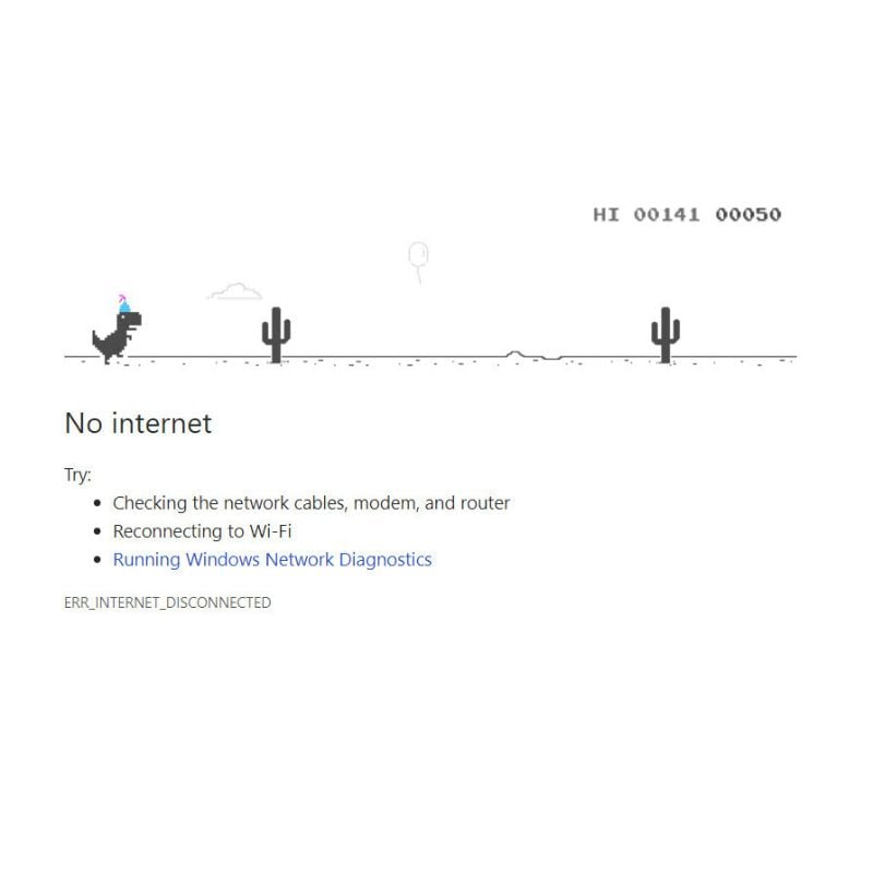 el famoso juego del dinosaurio de chrome