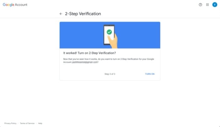 come abilitare l'autenticazione a due fattori sul tuo account google - abilita l'autenticazione a due fattori account google 5