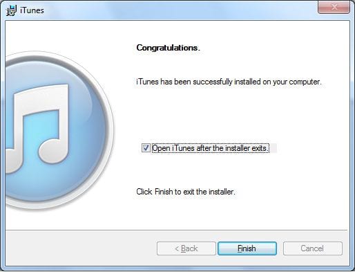 PC用のiTunesをダウンロード