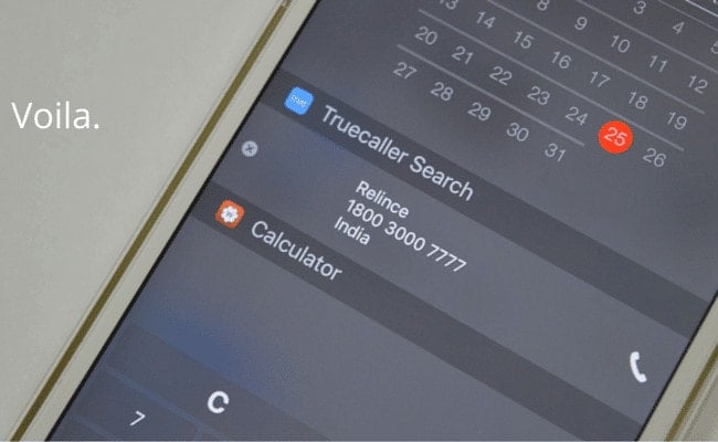 truecaller widget 3