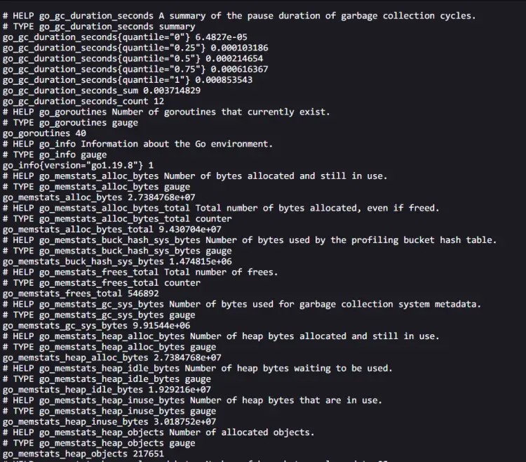 metrics prometheus