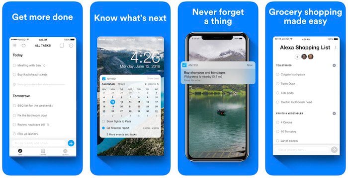 8 лучших приложений для напоминаний для iphone - any do