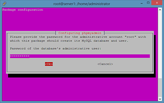 PHPMyAdmin-Installation - Schritt 4