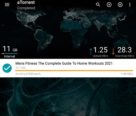 Application de téléchargement de torrents pour Android
