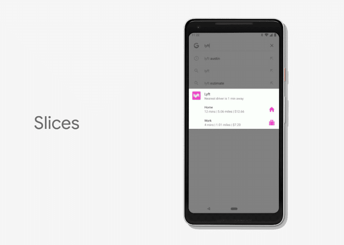 comprendere la differenza tra azioni e slices su android p - slices android p