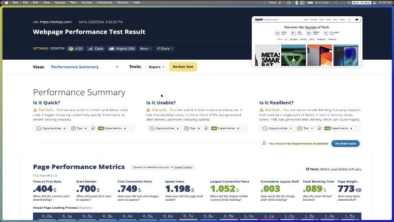 webpagetest