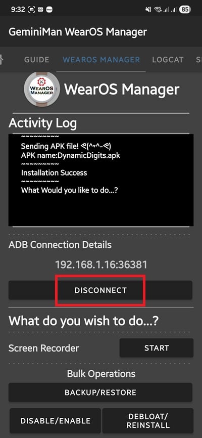 disconnect