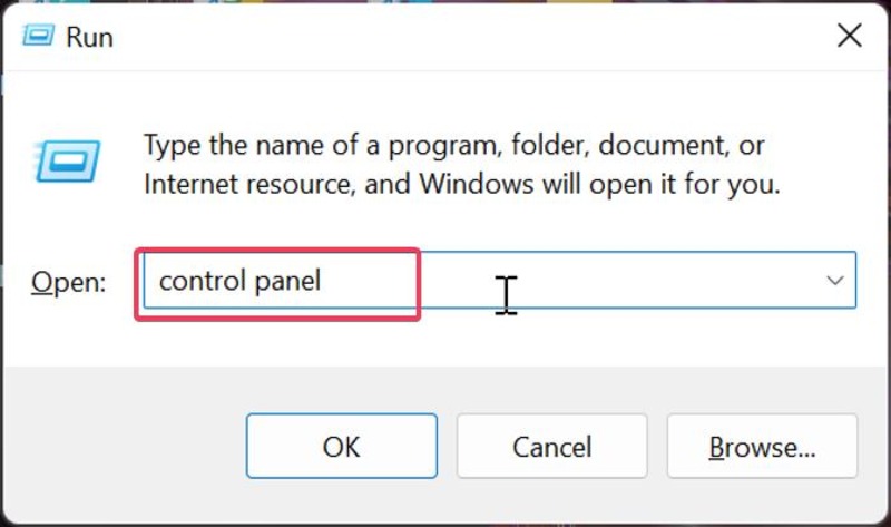 8 Möglichkeiten zur Behebung des Fehlers „Der lokale Gerätename wird bereits verwendet“ in Windows - Systemsteuerung mit Ausführen öffnen