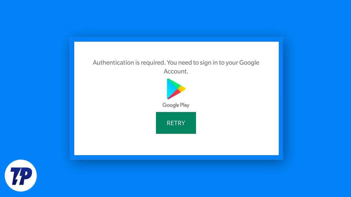 authentification google play requise