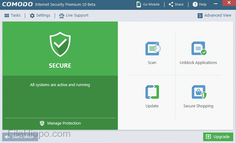 Comodo Antivirus 10 無料アンチウイルスソフトウェア
