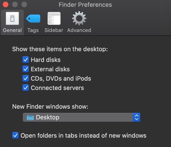 set default window for finder