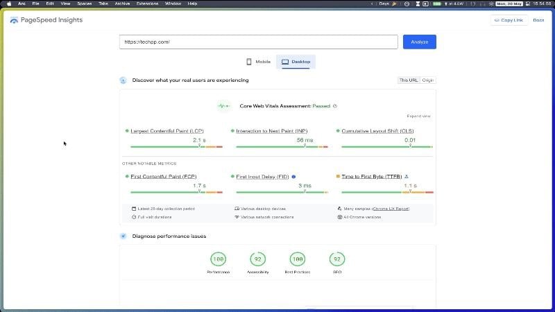 google pagespeed insights