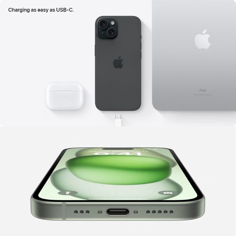 the usb type c port on iphone 15