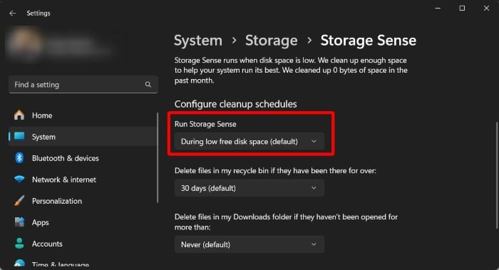 como excluir arquivos antigos automaticamente no windows 11?