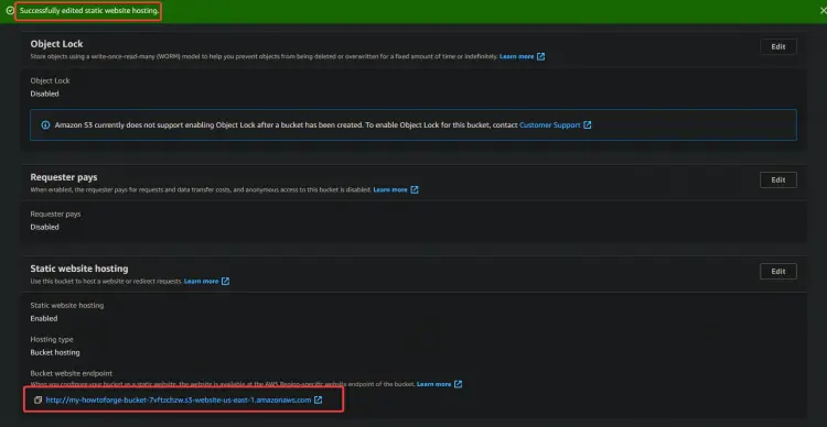 Aktivieren des statischen Website-Hostings