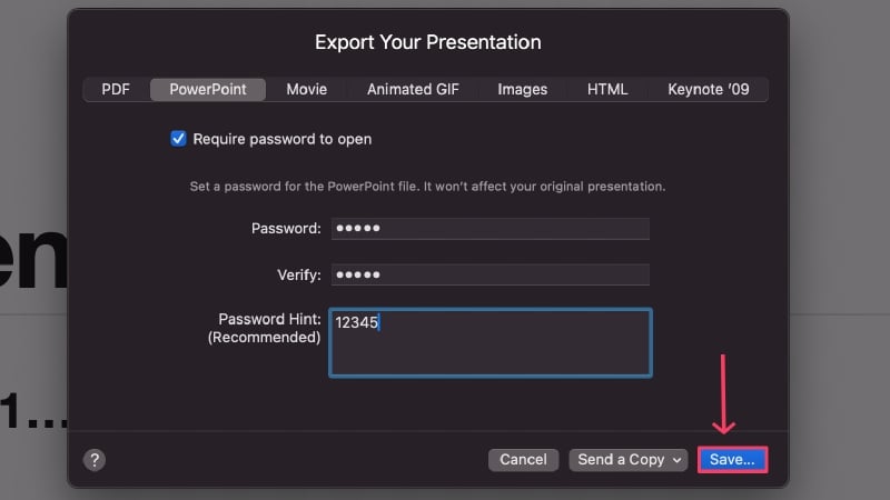 PowerPointを保存
