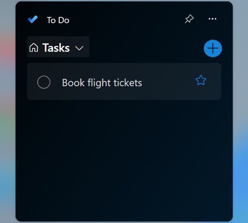 widget do microsoft to do no windows 11.