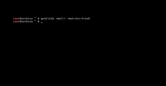 Generazione di /etc/fstab