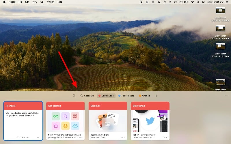 paste app accedi a tutti i tuoi link