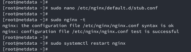 abilita stub nginx
