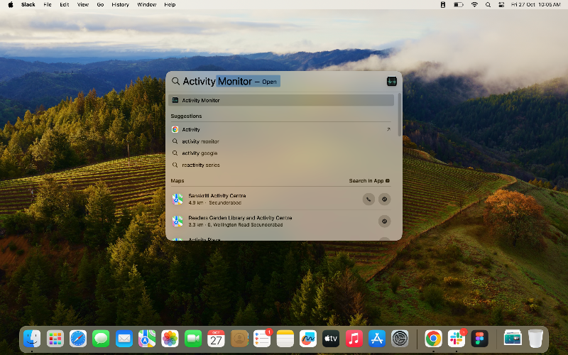 monitor de actividad